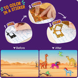 Alritz Arts and Crafts,Foil Crafts Fun Kit, Art Kit Toys for Kids Animals Space Cars, Foil Stickers Supplies,Travel Toys DIY Christmas Gifts for Girls Boys 4 5 6 7 8 9 10 11+ Years Old (6 Theme) Alritz