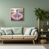 GXGLLPZBY 5D DIY Diamond Art Kits for Adults Beginners,Sunset Beach Diamond Painting Kits, Women Special Shaped Paint by Diamonds Dot Crystal Gem Art Painting Kit for Home Wall Decor 11.8x11.8inch GXGLLPZBY