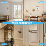 Art3d Pre-Cut Wall Molding Set of 6 pcs, Ready-to-Assemble Wainscoting Panels for Interior Wall Décor Living Room Bedroom Accent Wall - Installed with Glue, 3 Top 3 Bottom Art3d