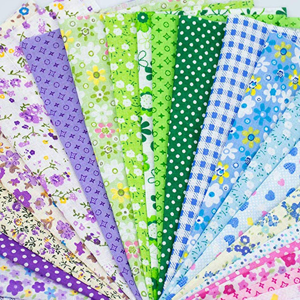 150Pcs 4" x 4" (10cm x 10cm) Cotton Craft Fabric Bundle Squares,Squares Sheets Patchwork,Pre-Cut Quilt Squares,DIY Sewing Quarters Bundle,Quilting Fabric Bundles OJYUDD