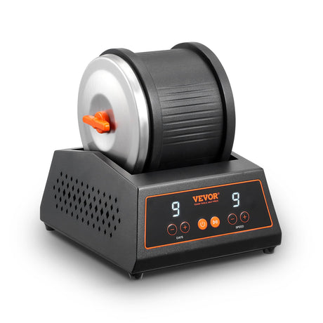 VEVOR Rock Tumbler Machine, 4 lbs Rock Polishing Machine, 9 Speed Settings 9-Day Polishing Timer Stone Tumbler, Direct Drive Motor Rock Polisher, Cold-rolled Steel Body, Rock Polisher for Adults Kids VEVOR