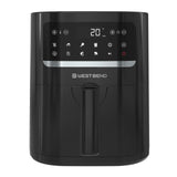 West Bend Compact Air Fryer 5-Quart Capacity with Digital Controls and 10 Cooking Presets, Nonstick Frying Basket, 1500-Watts, Black West Bend