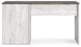 Signature Design by Ashley Shawburn 3-Drawer Home Office Desk, 54" W x 19" D x 29" H, White & Gray Signature Design by Ashley