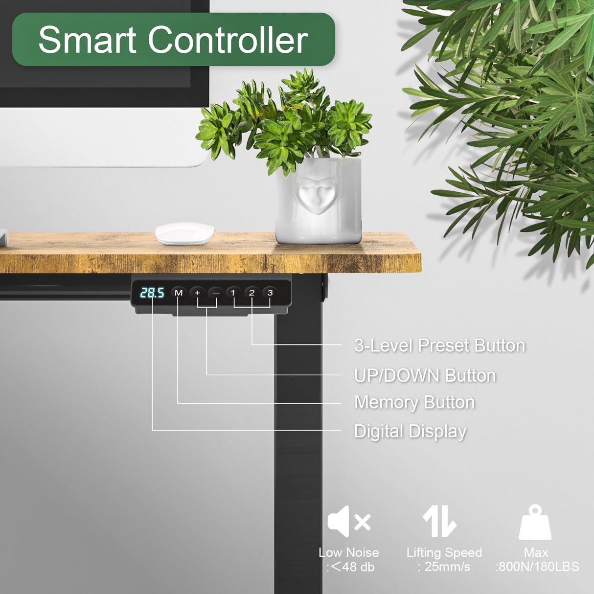 ExaDesk Upgrade Version 63 * 55 inch L Shaped Electric Adjustable Height Standing Desk, Corner Stand Up Desk, Sit Stand Computer L Desk for Gaming Office ExaDesk