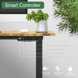 ExaDesk Upgrade Version 63 * 55 inch L Shaped Electric Adjustable Height Standing Desk, Corner Stand Up Desk, Sit Stand Computer L Desk for Gaming Office ExaDesk