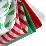 Blisstime Christmas Tissue Paper Gift Wrapping Paper, 120 Sheets, 13.5" X 19.5", White, Red, Green, Red Stripe, Christmas Trees Design Blisstime