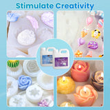 LET'S RESIN Silicone Mold Making Kit 72oz, 20A Non-Toxic Platinum Silicone Rubber for Mold Maker, Beginners, Ideal Liquid Silicone for Casting Resin, 3D Molds, 1:1 Mixing by Weight, Translucent LET'S RESIN