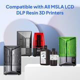 ELEGOO Standard 3D Printer Resin 1kg Clear Green, Rapid Precise Printing Resin 405nm LCD UV-Curing for LCD 3D Printer ELEGOO