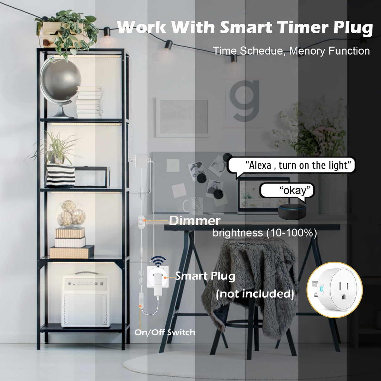 Cefrank V-Shape Under Cabinet Lighting Kit - 4pcs Sleeker 12" Dimmable LED Light Bars for Showcase Shelf Seamless Illumination - 1200lm, 12W - Pure White (6000K) Cefrank