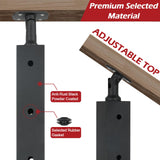 4 Pack Cable Railing Post 36" (Post 36"x2"x2"), Fixed Top Mount Level Drilled Railing Post with Cable Grommets, Adjustable Top Level Line Post Cable Handrail Post, Cable Railing System DIY Kit. HUATOL