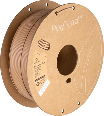 Polymaker Dual Color Matte PLA Filament 1.75mm Gradient Wood, Coextrusion 1.75 PLA 3D Printer Filament 1kg - Experience a Unique Dichromatic Matte Finish with PolyTerra PLA 1.75mm (+/- 0.03mm - WoodArtSupply