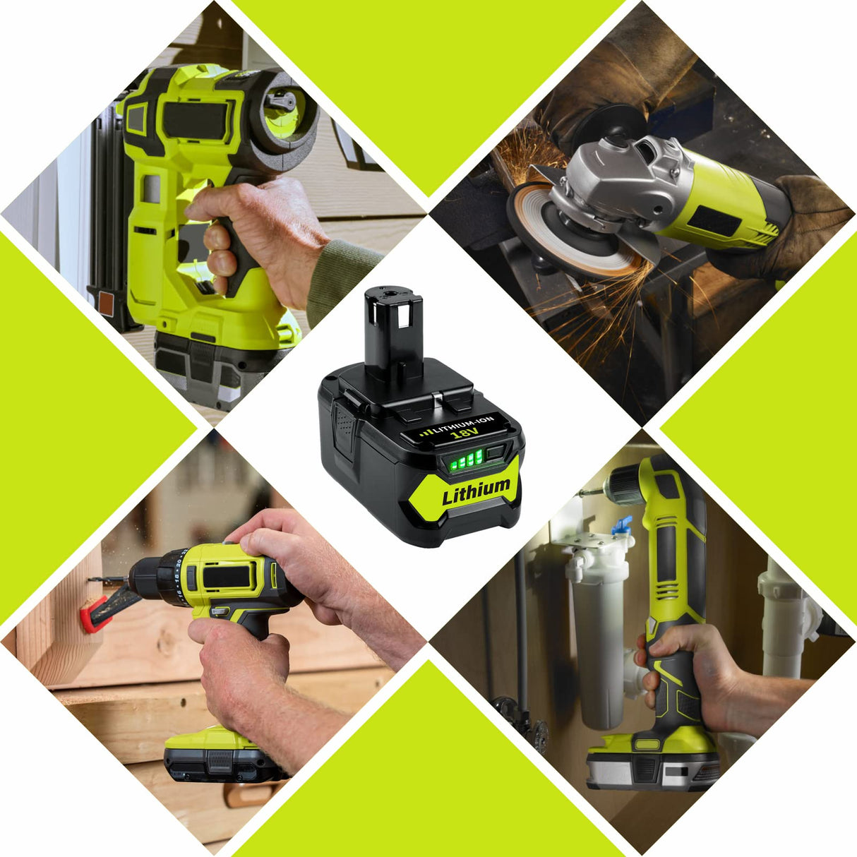 FERRYBOAT 2Pack P108 7.0Ah Replacement for Ryobi 18v Battery Compatible with Ryobi 18Volt Lithium-ion Plus P102 P103 P104 P105 P107 P109 P190 P191 P122 Batteries FERRYBOAT