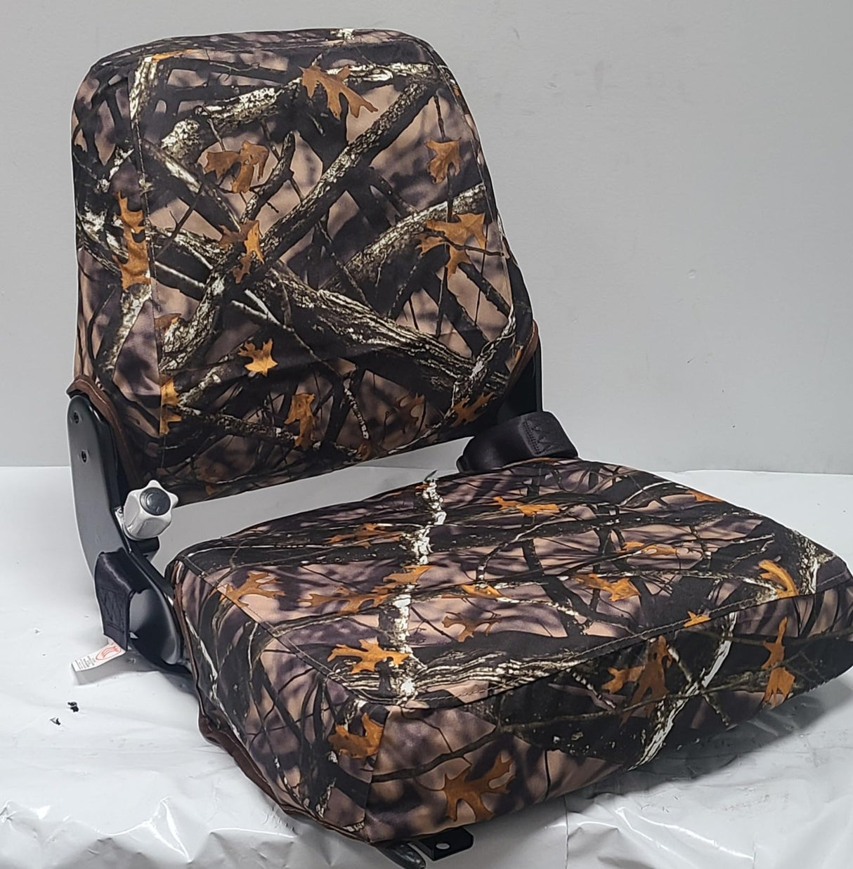 DSC Tractor Seats, Universal Tractor and Forklift Seat. Customized in our Lost Camo Endura fabric. Generic