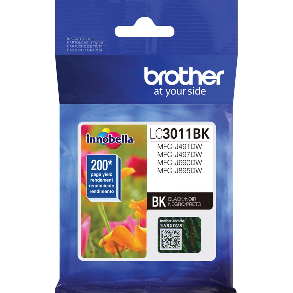 Brother Printer LC3011BK Singe Pack Standard Cartridge Yield Upto 200 Pages LC3011 Ink Black Brother