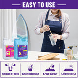 Bond Craftor Epoxy Resin Kit 1Gallon, Clear Crystal Resina Epoxica Food Safe, Casting Resin for Art Craft, Jewelry Making, DIY Bond Craftor