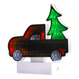 Northlight LED 3D Truck Christmas Infinity Mirror - 7.25" Northlight