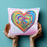 DIAMOND DOTZ Kits - Love Rest Mini Pillow, Partial Drill, Round Dotz, Diamond Painting Kits, Diamond Art Kits for Adults, Valentines Diamond Painting, Diamond Art, Kits, 7"x7" DIAMOND DOTZ