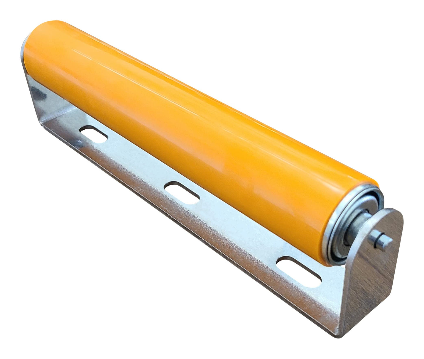 Ultimation 2 Pack Polyurethane Coated Roller with Bracket - Conveyor Rollers for Smooth Material Handling, Durable Construction - 1.5" Diameter Roller - 10" Between Frame, 9-7/16" Tube Length - WoodArtSupply