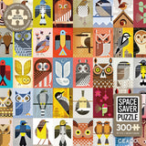 Ceaco – Bird Geometric - 300 Piece Jigsaw Space Saver Puzzle – Puzzles for Smaller Spaces and Surfaces Ceaco