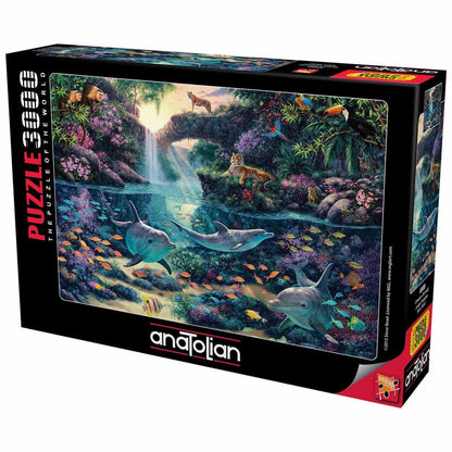 Anatolian Puzzle - Jungle Paradise, 3000 Piece Jigsaw Puzzle #4908 47 X 34 inches