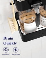 Kitsure Shower Caddy - 2 Pack Adhesive Shower Organizer, Rustproof Metal Shelves, No-Drill Bathroom Organizers and Storage, Black, Large Kitsure