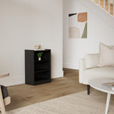 Giantex 3-Cube Bookcase Black - 3-Tier Modern White Open Bookshelf with Adjustable Shelves, Anti-Tipping Device, Small Wood Cube Storage Organizer for Kid’s Room, Living Room, Bedroom Giantex