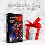 Piececool 3D Metal Puzzles Mecha Model Kits, Red Thunder Figure Models Building Kits for Adults, DIY Brain Teaser 3D Puzzle for Teen Students Fidget Toys Perfect Birthday, 522 Pcs Piececool
