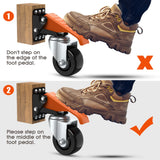 Ronlap Workbench Casters Wheels Kit 920 Lbs Capacity, Retractable Casters Set of 4 Heavy Duty Side Mount Casters 3" Lifting Casters Work Table Tool Bench Stepdown Castors Wheels 4 Pack Ronlap