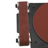 Mini Belt Disc Sander, 6-Inch Sanding Disc and 1.2 x 15-Inch Sanding Belts for Wood Metal Stone Grinding, 8500RPM Small Spindle Sander Machine With 7 MooneHived