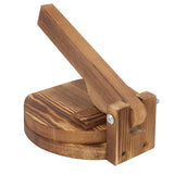 DOITOOL Wood Tortilla Press, Dumpling Skin Maker Presser Traditional Wood Dough Presser Tortilla Sope Maker, Heavy Duty Corn Tortilla Machine DOITOOL