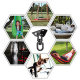 Hammock Hanging kit,360°Rotating 1200 lb Capacity Heavy Duty,Hanger & Swing Hook Snap for Concrete Wood,Hammock,Veranda Seat,Chair,Swing Sets,Yoga and Gym（Without Chain ） YOSE