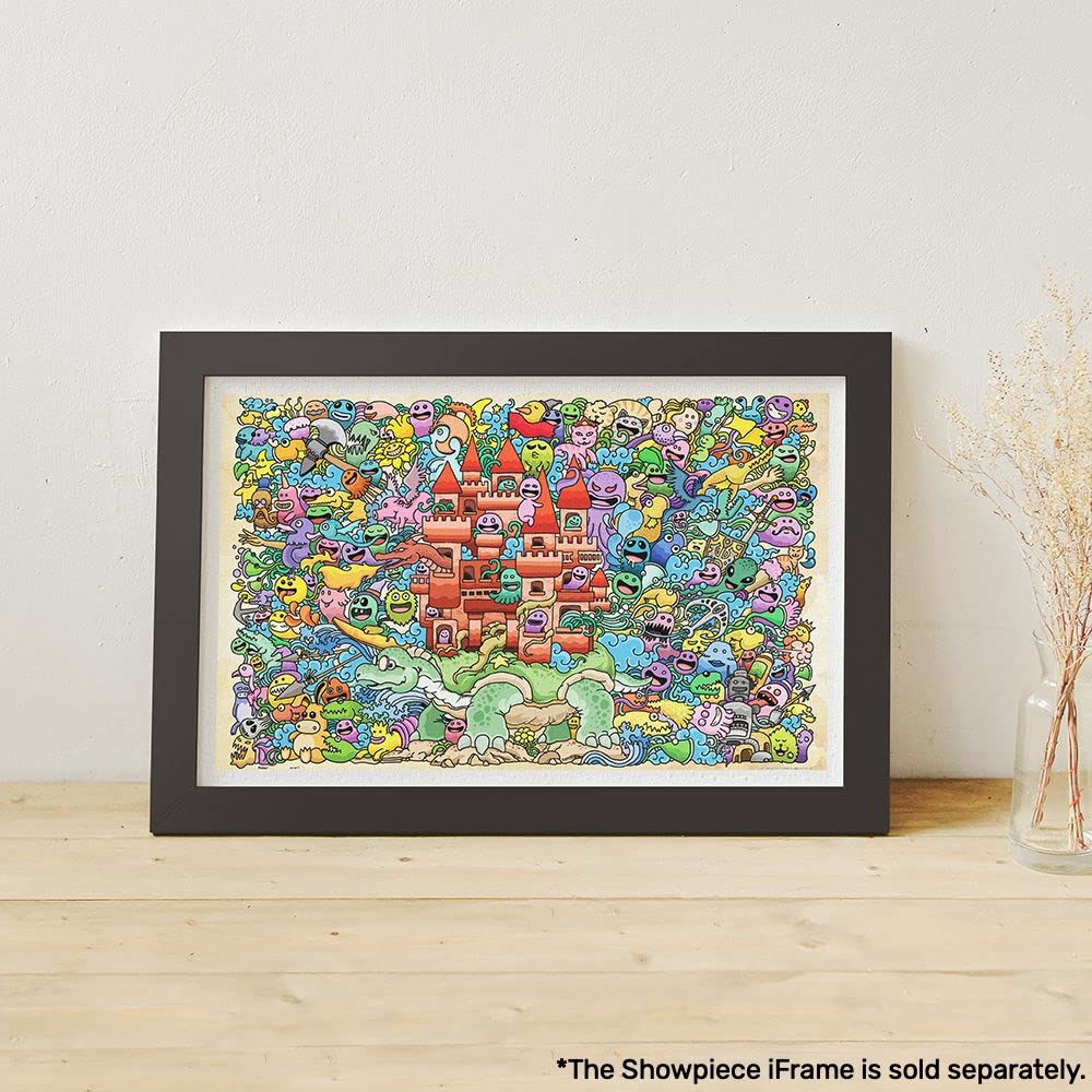 Pintoo Jigsaw Puzzles 1000 Piece for Adults - Mystical Castle Beautiful Plastic Puzzle for Home Decor Zero Dust Easy Storage [H1672] Pintoo