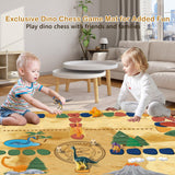 Dino Fossil Eggs Dinosaur Toys - 12 Dinosaur Eggs Dig Excavation Kit w Play Mat for Kids Ages 5-7 Easter Basket Essentials STEM Toy Christmas Birthday Gift for Boys Girls 3 4 5 6 7 8 + 8-13 Years Old Joyvalley