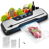 Vacuum Sealer Machine, with Starter Kit and 2-Year Warranty, Beelicious Automatic Air Sealing for Food Storage, Build-in Cutter, Moist Mode, EXT-VAC Beelicious