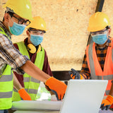 Syhood Heat Resistant Gloves, 3 Pairs, Orange and Black, Polyester Material, 6 Count, Unisex Syhood