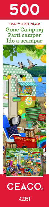 Ceaco - Tracy Flickinger - Gone Camping - 500 Piece Jigsaw Puzzle Ceaco