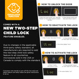 BLACK+DECKER Countertop Microwave Oven 0.9 Cu Ft, 6 Auto Menus, Child Lock, Memory Function, 10 Power Levels, Easy One-Touch Start, Digital Panel, 900W BLACK+DECKER