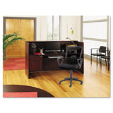 Alera ALE Valencia Series Reception Desk w/Counter,71w x 35 1/2d x 42 1/2h, Mahogany Alera