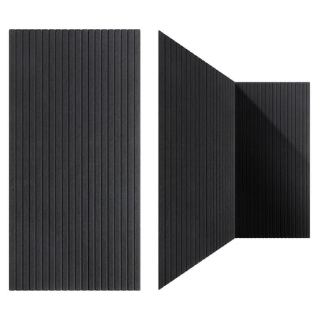 Woanger 5 Pack Large Acoustic Panels 47x24x0.4 Inch Sound Dampening Panels Self-Adhesive Noise Absorbing Sound Proof Wall for Echo Absorption for Home Studio Office Game Room(Black) Woanger