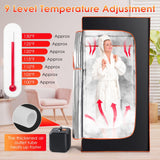 OneAmg Sauna, Portable Sauna Box, Portable Sauna for Home, Steam Sauna with 3L 1000W Steamer, Remote Control, Folding Chair, Home Sauna Tent for Gym Yoga, Pilates, Hot Tub OneAmg
