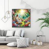 GXGLLPZBY DIY Special Shape Diamond Art Kits, 5D Religious Diamond Painting for Beginners Adults, Jesus Round Full Drill Diamond dot Art Kits, Gem Art for Adults Home Wall Decor 11.8x11.8in GXGLLPZBY