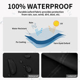 Easy-Going Patio Egg Chair Cover, UV Resistant Waterproof Swing Hanging Egg Chair Cover with Zipper, Outdoor Wicker Single Seat Egg Chair Cover, Black Easy-Going