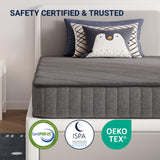 Avenco Twin Mattress, 6 Inch Twin Size Mattress in a Box for Kids, Medium Firm Hybrid Mattresses with Bonnell Spring and Gel Memory Foam for Cool Night Sleep & Pressure Relief, CertiPUR-US Certified Avenco