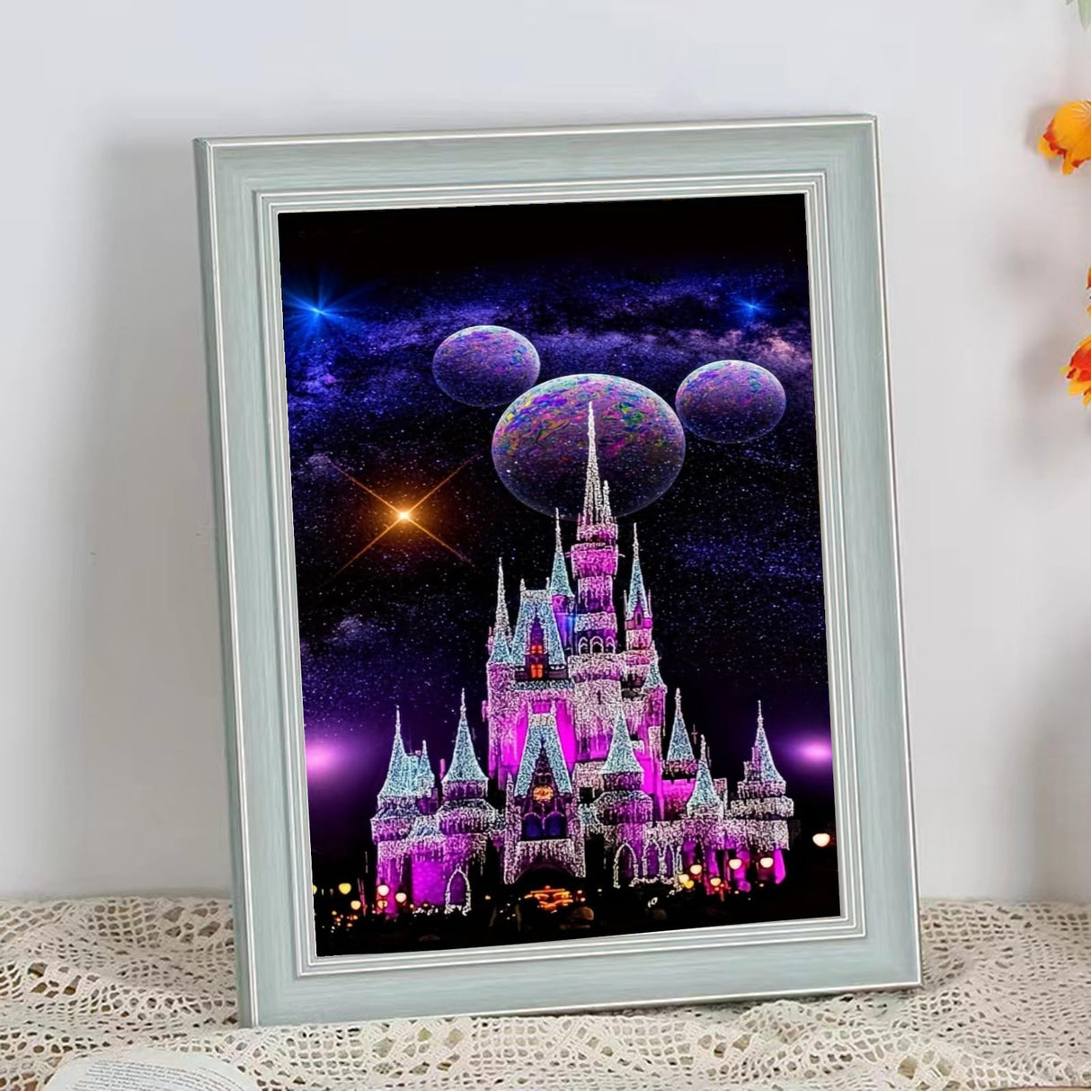 LumiCraft Starry Castle Diamond Art Kits for Adults, Cartoon Diamond Painting Kits, 5D Full Drill Crystal Rhinestones Art Kits for Beginner Home Wall Decor 12x16in LumiCraft