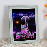 LumiCraft Starry Castle Diamond Art Kits for Adults, Cartoon Diamond Painting Kits, 5D Full Drill Crystal Rhinestones Art Kits for Beginner Home Wall Decor 12x16in LumiCraft