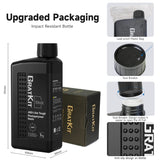 GratKit Upgraded ABS-Like 3D Printer Resin, High Toughness 405nm UV Curing Resin, Scratch Resistant and Compatible with SLA, LCD and DLP Printers for Industrial Parts Printing - 1000g, Black GratKit