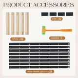 Wooden Wine Rack Countertop- Stylish Wine Racks for Cabinets, Perfect for Organizing and Displaying Your Wine Collection, Durable & Space-Saving Wine Storage Solution(42 Bottles) Urban Deco