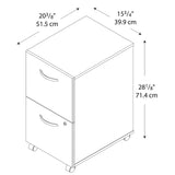 Bush Business Furniture Series C Home Office Furniture Set, Natural Cherry Bush Business Furniture