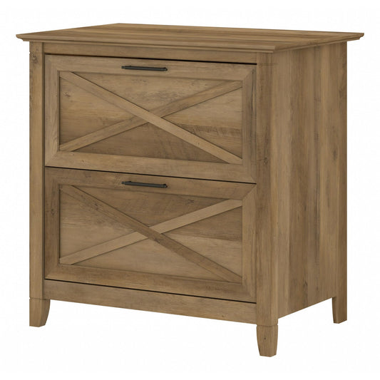 Bush Furniture Key West Lateral File Cabinet, Modern Farmhouse 2 Drawer File Cabinet for Home Office - WoodArtSupply