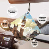 Twavang 30Pcs Sublimation Air Freshener Blanks 5 Styles Car Scented Hanging Sheets DIY Sublimation Air Freshener Set with 30Pcs Self Adhesive Bags and Elastic Rope for Home and Car Decoration Twavang